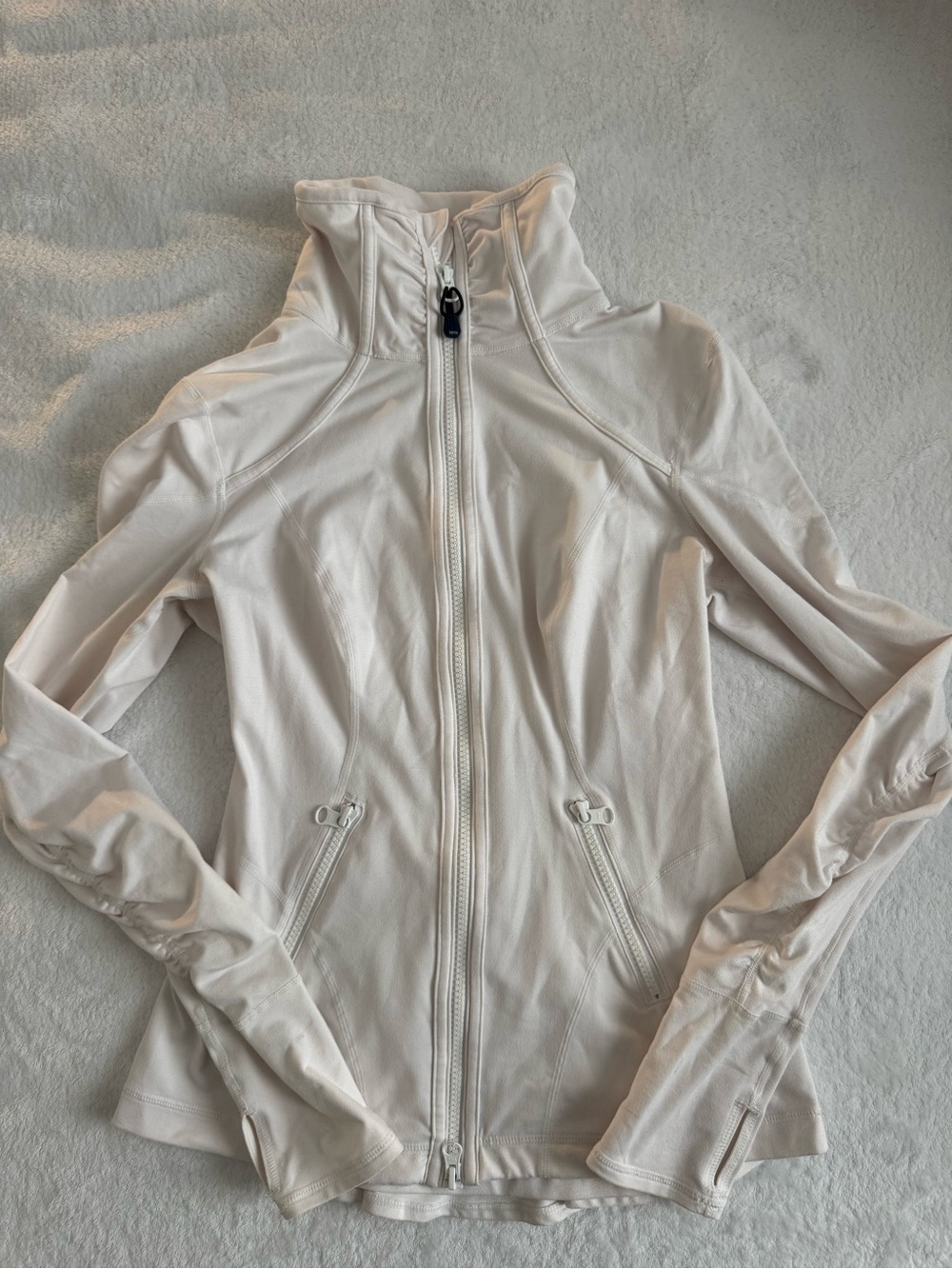 Women's White Full-Zip Zella Jacket